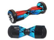 MightySkins Protective Vinyl Skin Decal for Self Balancing Board Scooter Hover 2 wheel mini board unicycle bluetooth wrap cover sticker Blue Skulls