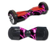MightySkins Protective Vinyl Skin Decal for Self Balancing Board Scooter Hover 2 wheel mini board unicycle bluetooth wrap cover sticker Pink Flames