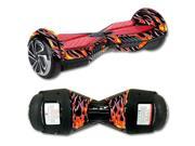 MightySkins Protective Vinyl Skin Decal for Self Balancing Board Scooter Hover 2 Wheel mini board unicycle bluetooth wrap cover sticker Hot Flames