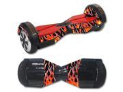MightySkins Protective Vinyl Skin Decal for Self Balancing Board Scooter Hover 2 wheel mini board unicycle bluetooth wrap cover sticker Hot Flames