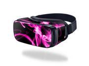 MightySkins Protective Vinyl Skin Decal for Samsung Gear VR Original cover wrap sticker skins Pink Flames