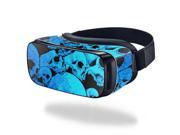 MightySkins Protective Vinyl Skin Decal for Samsung Gear VR Original cover wrap sticker skins Blue Skulls