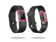 Skin Decal Wrap for Fitbit Charge 2 stickers Magenta Summer