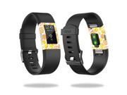 Skin Decal Wrap for Fitbit Charge 2 stickers Yellow Petals