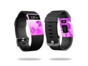Skin Decal Wrap for Fitbit Charge HR cover sticker skins Pink Flowers
