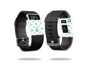 Skin Decal Wrap for Fitbit Charge HR cover sticker skins Teal Designer