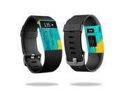 Skin Decal Wrap for Fitbit Charge HR sticker Acrylic Blue
