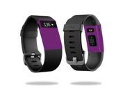 Skin Decal Wrap for Fitbit Charge HR sticker Solid Purple