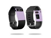 Skin Decal Wrap for Fitbit Charge HR cover sticker skins Lavender chevron