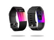 Skin Decal Wrap for Fitbit Charge HR cover sticker skins Rainbow Wood