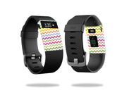 Skin Decal Wrap for Fitbit Charge HR cover sticker skins Rainbow Chevron