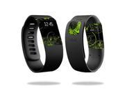 Skin Decal Wrap for Fitbit Charge cover sticker skins Green Distortion