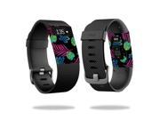 Skin Decal Wrap for Fitbit Charge HR sticker Neon Tropics