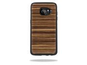 UPC 655257307756 product image for Skin Decal Wrap for OtterBox Symmetry Samsung Galaxy S7 Edge Dark Zebra Wood | upcitemdb.com