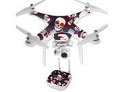 Skin Decal Wrap for DJI Phantom 3 Professional Drone Skulls N Roses Skin Decal Wrap for DJI Phantom 3 Professional Drone Skulls N Roses