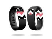Skin Decal Wrap for Fitbit Charge cover sticker skins Black Pink Chevron
