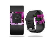 Skin Decal Wrap for Fitbit Surge Watch cover sticker Purple Flowers