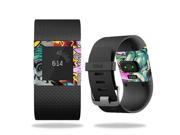 Skin Decal Wrap for Fitbit Surge Watch cover sticker Graffiti Wild Style