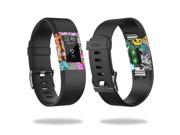Skin Decal Wrap for Fitbit Charge 2 stickers Graffiti Wild Styles