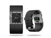 Skin Decal Wrap for Fitbit Surge Watch cover sticker Abstract Black