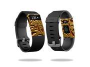 Skin Decal Wrap for Fitbit Charge HR sticker Mosaic Gold