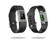Skin Decal Wrap for Fitbit Charge 2 stickers Sunset Flowers
