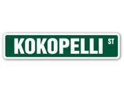 KOKOPELLI Street Sign mystical Anasazi flute player fantasy fertility deity gift KOKOPELLI Street Sign mystical Anasazi flute player fantasy fertility deity gift
