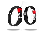 Skin Decal Wrap for Fitbit Alta sticker Red Chevron