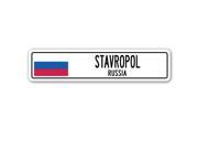 STAVROPOL, RUSSIA Street Sign Russian flag city country road wall gift STAVROPOL, RUSSIA Street Sign Russian flag city country road wall gift