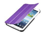 ULAK Samsung Galaxy Tab 3 7.0 Case Cover Slim Tri Folding Lightweight Synthetic Leather Stand Cover Tri folding Purple