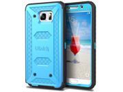 Note 5 Case ULAK [KNOX ARMOR] Rugged Note 5 Case with Built in Belt Clip Holster Hybrid Protective Cover for Samsung Galaxy Note 5 Blue