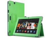 ULAK PU Leather Folio Stand Case Cover for Amazon Kindle Fire HDX 8.9 Inch 2013 with Auto Sleep Wake Feature Green