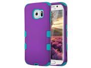 ULAK Galaxy S6 Edge Case Hybrid 3in1 Protective Case for Samsung Galaxy S6 Edge Purple Blue