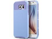ULAK Galaxy S6 Case 2in1 Hybrid Rubber Matte Slim Hard Case Cover for Samsung Galaxy S6 Purple Purple
