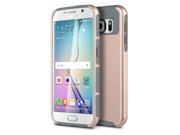 ULAK Galaxy S6 Case Hybrid Rugged Rubber Shockproof Hard Case Cover for Samsung Galaxy S6 Rose Gold Gray