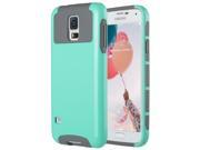 ULAK Galaxy S5 Case Fashion Shockproof Case Cover for Samsung Galaxy S5 Galaxy SV Galaxy S V 2014 Light Blue Gray