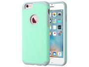 ULAK [SUGAR CANDY] iPhone 6 Plus Case Slim Fit Hybrid [Dual Layer] Shockproof Silicone Case Cover for Apple iPhone 6s Plus 6 Plus Mint Grey