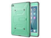 iPad Mini 4 Case ULAK KNOX ARMOR Shockproof Full body Rugged Case Stand Cover with Built in Screen Protector for Apple iPad Mini 4 2015 Release Mint Green