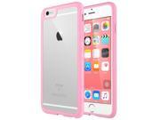 ULAK [CLEAR SLIM] iPhone 6 Plus Case Crystal Clear Hard Back Panel Case with Soft Shock Absorption Bumper for iPhone 6 Plus iPhone 6s Plus Pink
