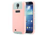 ULAK Galaxy S4 Case 2in1 Hybrid Rubber Matte Slim Hard Case Cover for Samsung Galaxy S4 IV i9500 Baby Pink Gray