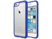 ULAK [CLEAR SLIM] iPhone 6 6S Case Bumper Clear Case Cover with Clear Crystal Transparent Hard Rubber Clear Back Panel for iPhone 6 6S 4.7 inch Blue