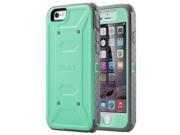 iPhone 6S 6 4.7 inch Case ULAK KNOX ARMOR Dual Layer Shockproof Full body Rugged Case Stand Cover with Built in Screen Protector Mint Green