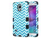 ULAK Galaxy Note 4 Case 3 in 1 Shield Series Hybrid Wave Patterned Case for Samsung Galaxy Note 4 IV 2014 with Soft Silicone Inner Case and Hard PC Outer Case C