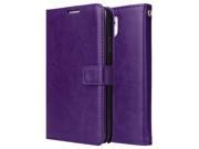 Galaxy Note 3 Wallet Case ULAK Luxury PU Leather Cases Flip Cover with Card Slots Stand For Samsung Galaxy Note 3 N9000 Purple