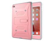 iPad Mini 4 Case ULAK KNOX ARMOR Shockproof Full body Rugged Case Stand Cover with Built in Screen Protector for Apple iPad Mini 4 2015 Release light Pink