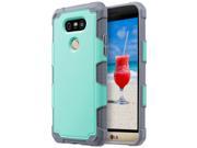 LG G5 Case ULAK Hybrid Corner Protection Dual Layer Shock Absorbing Impact Resist Case Cover for LG G5 Mint Green Grey