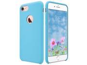 ULAK Silicone Slim Shock Absorbing Gel Case Cover for Apple iPhone 7 UBCC016J001 a Light Blue