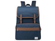 ULAK Casual Lightweight College Backpack Fits 15 inch Laptop Bag School Travel Daypack Navy Blue