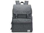 ULAK Casual Lightweight College Backpack Fits 15 inch Laptop Bag School Travel Daypack Gray