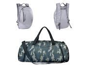 CHICMODA Waterproof Backpack Plus Travel Bag 2 Pcs Bundle Black Camo